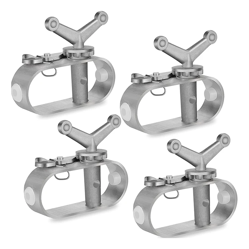 

Top!-4-Piece Swimming Pool Cover Winch Winter Cover Swimming Pool Cover Winch Anti-Rust Aluminum Structure Winch