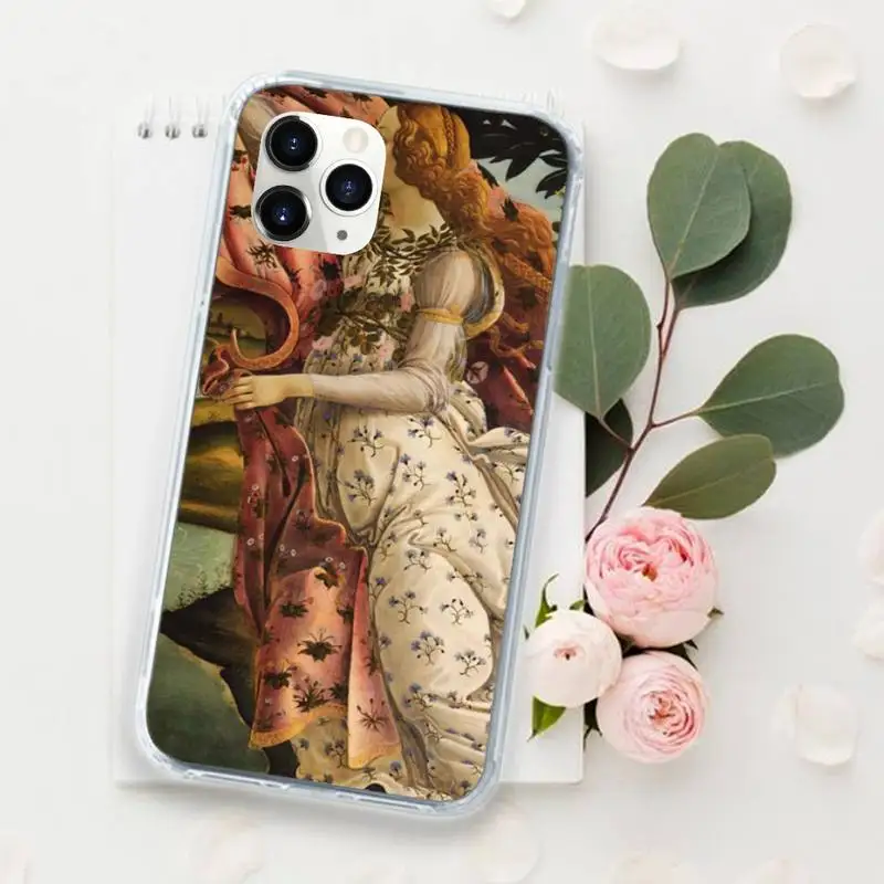 

The Birth Of Venus Art Painting Phone Cases for iPhone 11 12 pro XS MAX 8 7 6 6S Plus X 5S SE 2020 XR Luxury brand shell