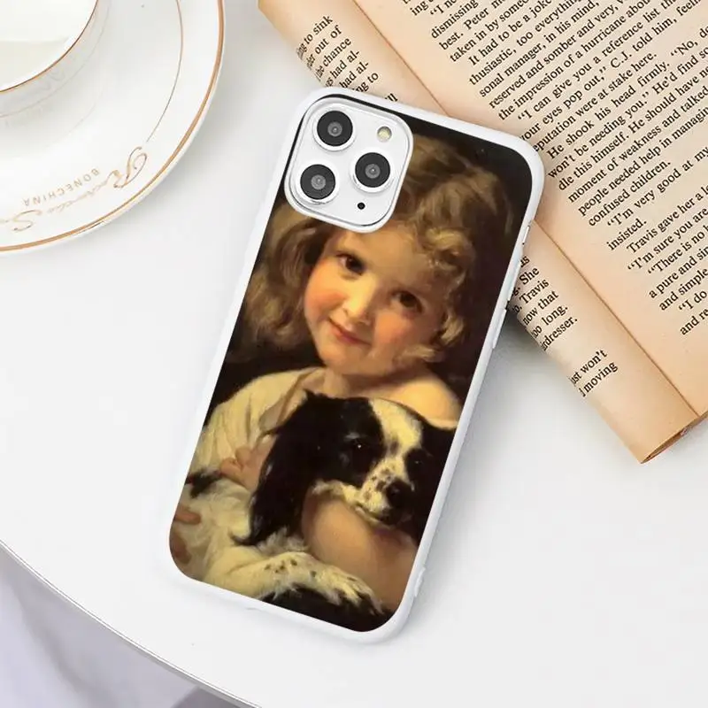 

Mona Lisa Art Aesthetics painting Phone Case Candy Color White for iPhone 11 pro XS MAX 8 7 6 6S Plus X 5S SE 2020 XR