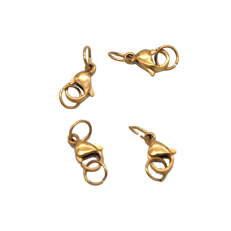 Застежка-Карабин из нержавеющей стали Ювелирная фурнитура для ожерелья браслета