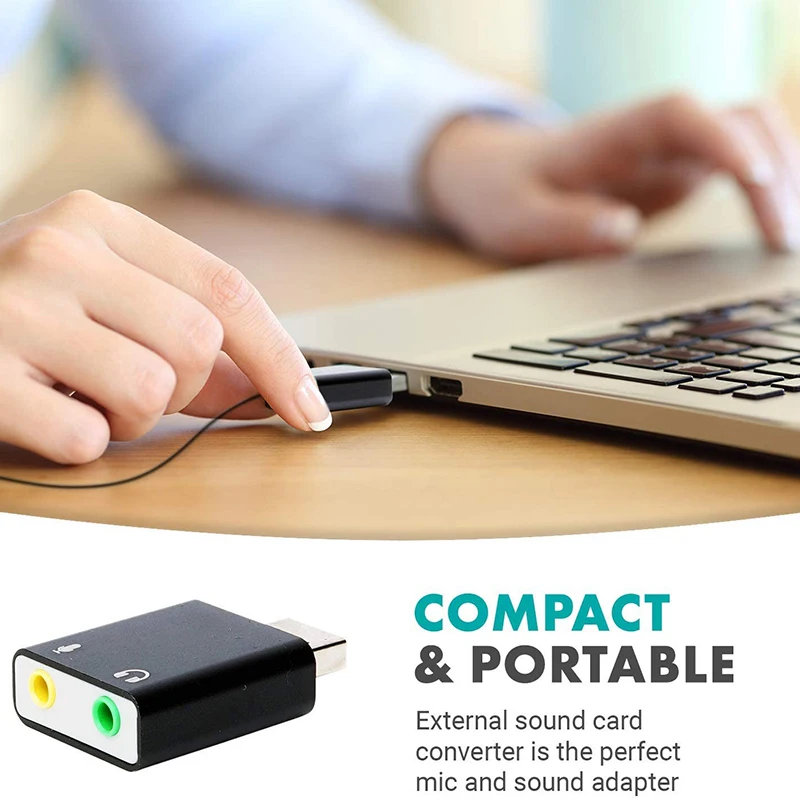 Внешняя звуковая карта с микрофоном TRS на USB 3 5 2 0 мм адаптер для ПК и Mac USB-вход