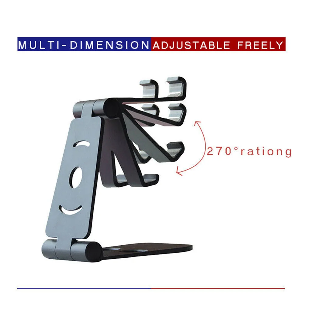 Многоугольный Регулируемый складной держатель для телефона настольный сотовый