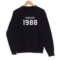 vintage 1988 letters print women sweatshirts cotton casual coat for mom funny sweatshirts for lady girl pullovers hipster tumblr
