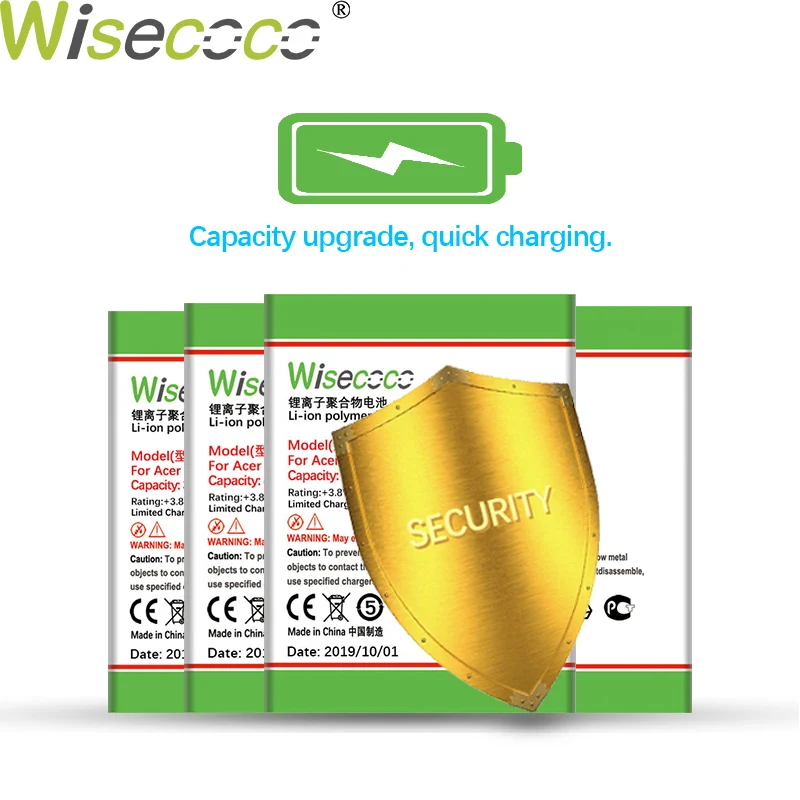 

Wisecoco 3900mAh BAT-E10 (1ICP4/58/71) Battery For Acer Liquid Z530 LTE T02 Z530S Phone High quality