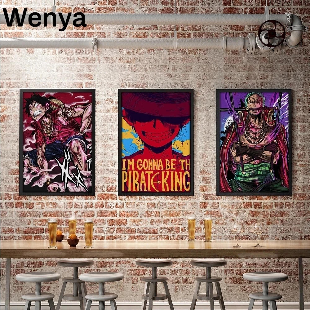 

Japan Anime One Piece Luffy Zoro Canvas Painting Wall Art Print Poster Picture Decorative Painting Living Room Home Decoration