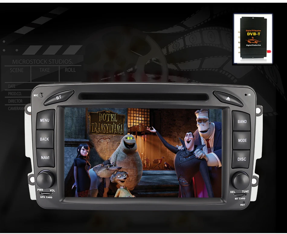 Eunavi 2 Din 7 ''Android 9,0 автомобильный DVD для Mercedes Benz CLK W203 W208 W209 W210 W463 Vito Viano четырехъядерный Радио стерео с dsp