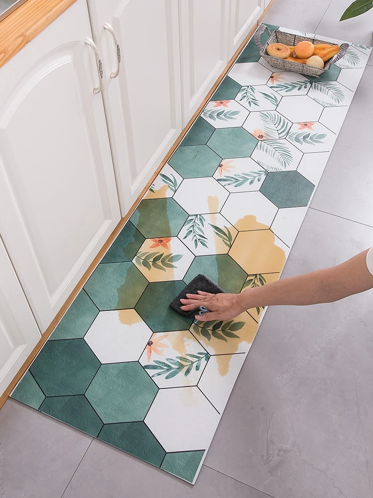 

Скандинавский Настенный Коврик, водонепроницаемый Домашний напольный коврик, маслостойкий кухонный ковер для ванной, нескользящий кухонн...