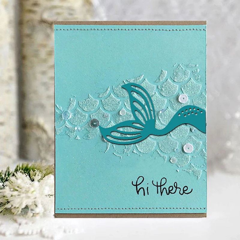 

Mermaid Tail metal die cuts new 2020 Steel scrapbook cutting dies for Card Making Home Party Decoration