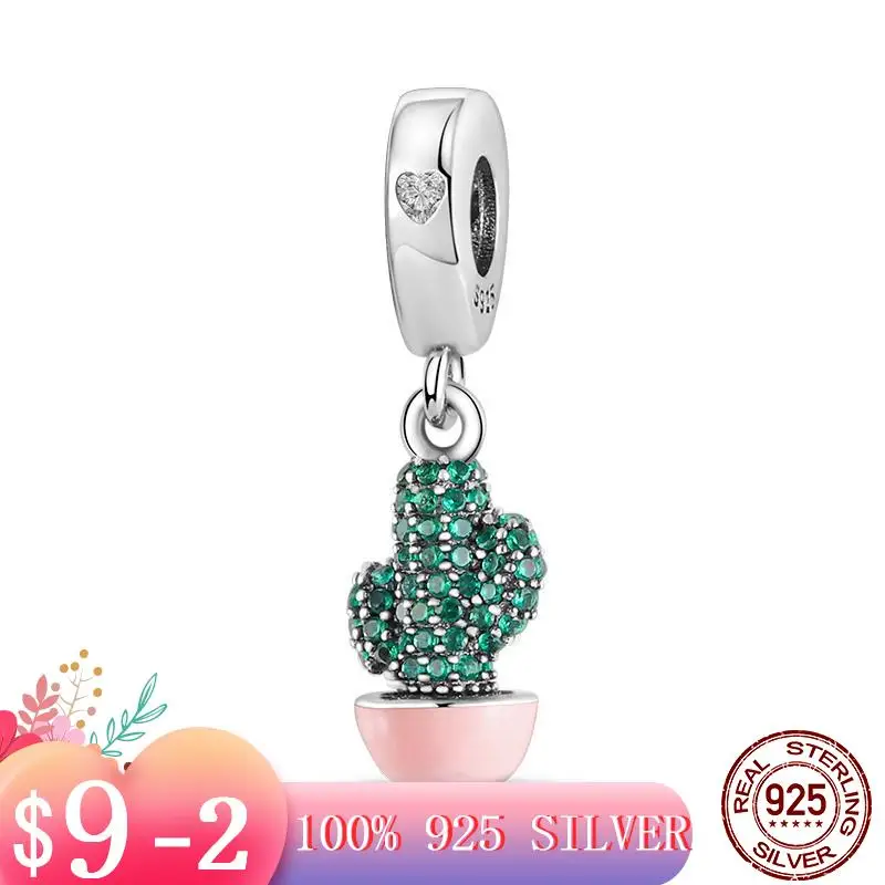 

Женский кулон-кактус из серебра 925 пробы, с отдельным дизайном