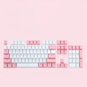 Полупрозрачная клавишная крышка WESAPPA PBT s 104 клавиши Механическая клавишная крышка двойная клавишная крышка для Cherry Blossom MX