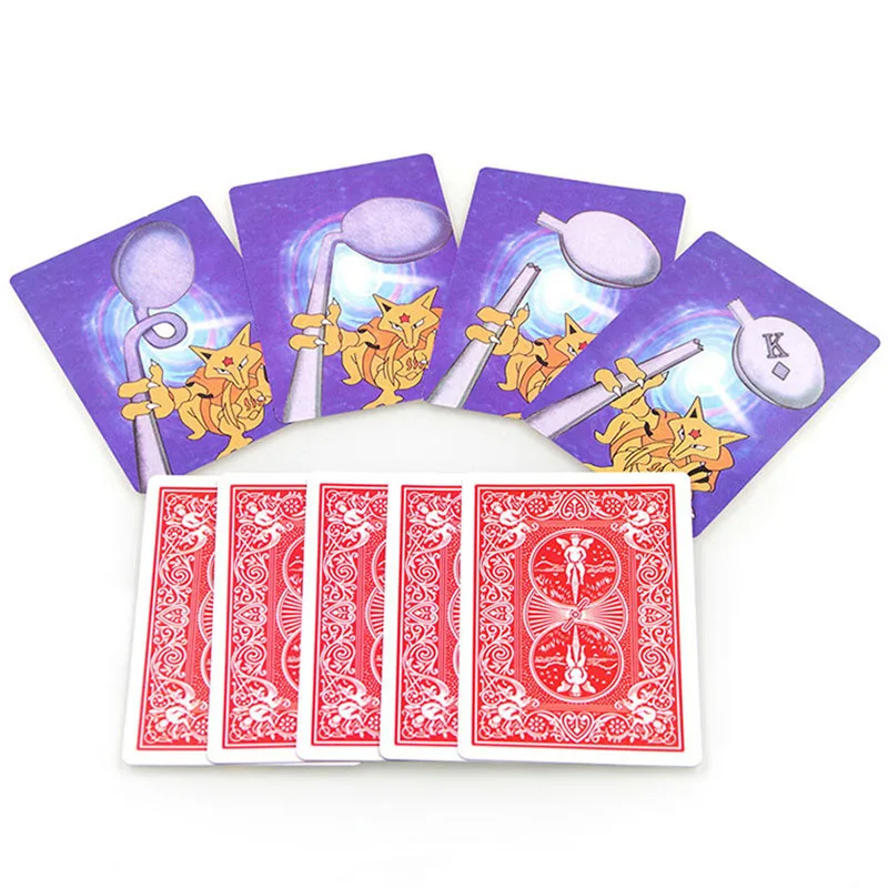 Набор волшебных фокусов в виде ложки специальные карты для смены ложек