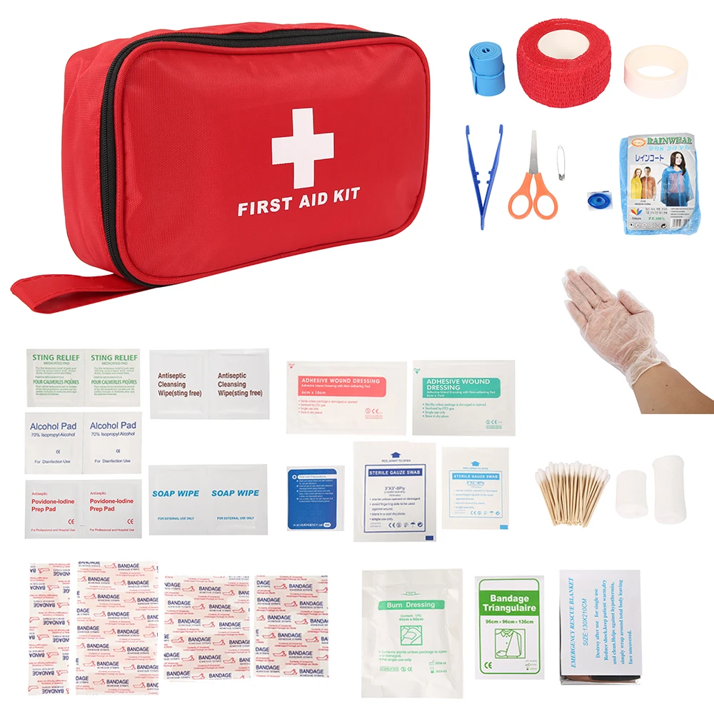 

Portable First Aid Kit For Medicines Outdoor Camping Driving Medical Bag Survival Handbag Emergency Kits Travel Set Drug Pack