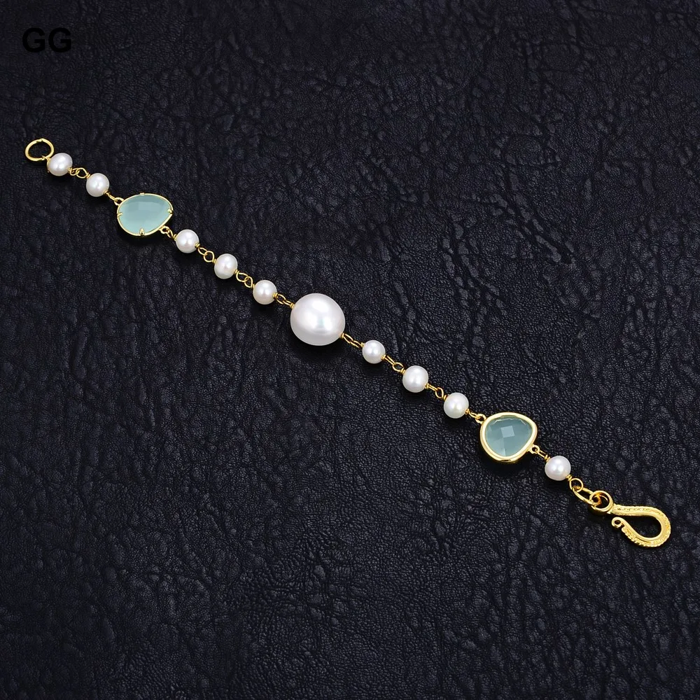 Браслет с зелеными кристаллами 8 дюймов