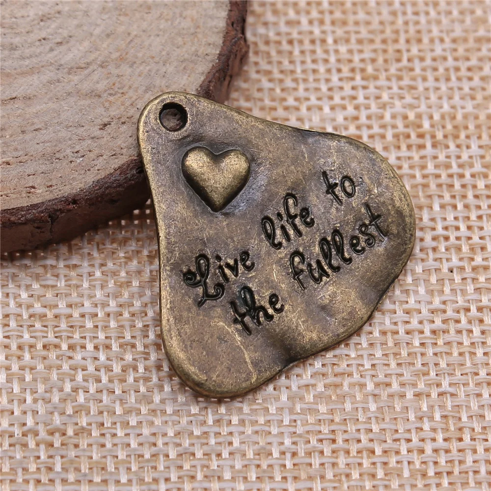 11 шт 34x33 мм античная бронза живая жизнь в полной мере амулеты diy ретро ювелирные изделия подходят серьги, брелок для волос