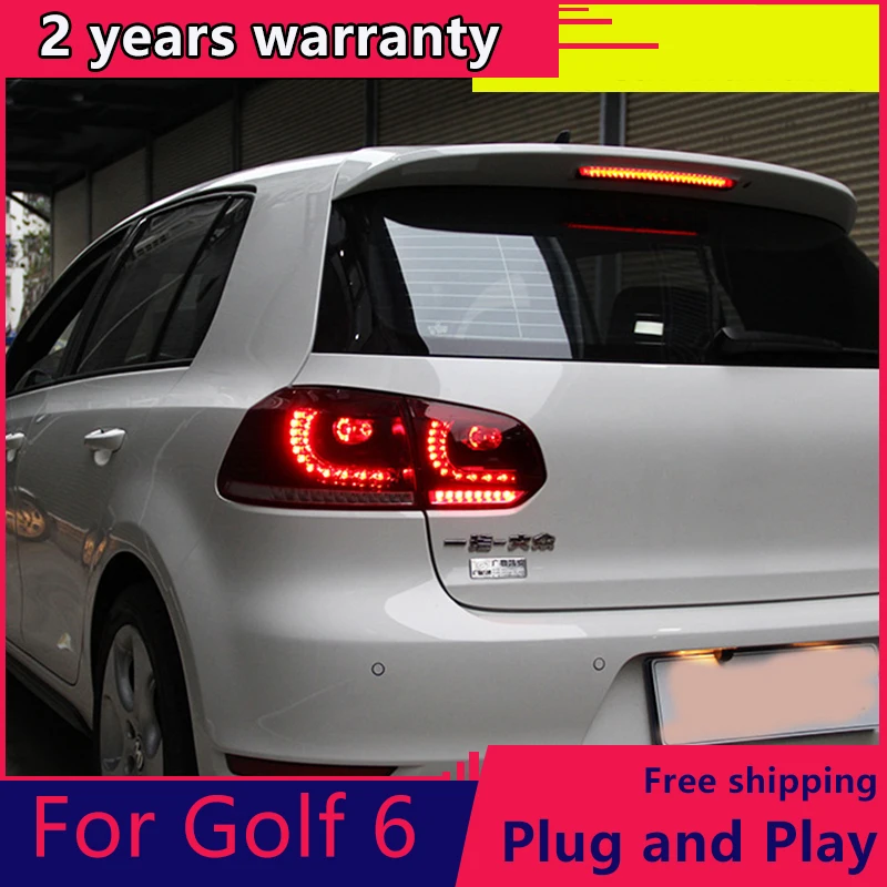 

KOWELL стайлинга автомобилей для VW GOLF 6 MK6 GOLF6 R20 хвост светильник s светодиодный фонарь светильник светодиодный задний фонарь DRL + стоп-сигнал заднего вида + + сигнала в сборе