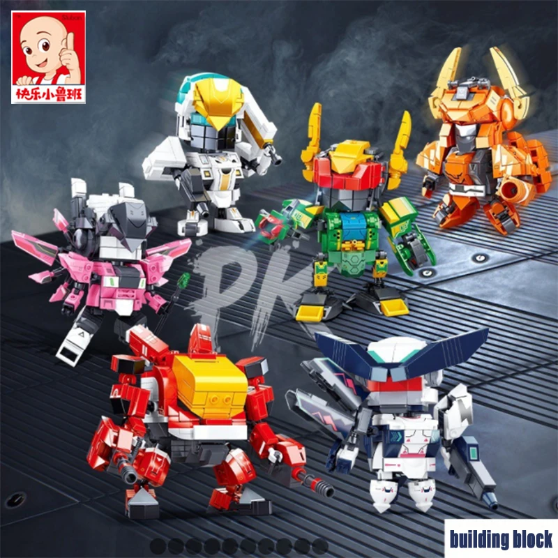 Креативные фигурки Sluban City модель робота Alpha Mecha конструктор сделай сам игровой