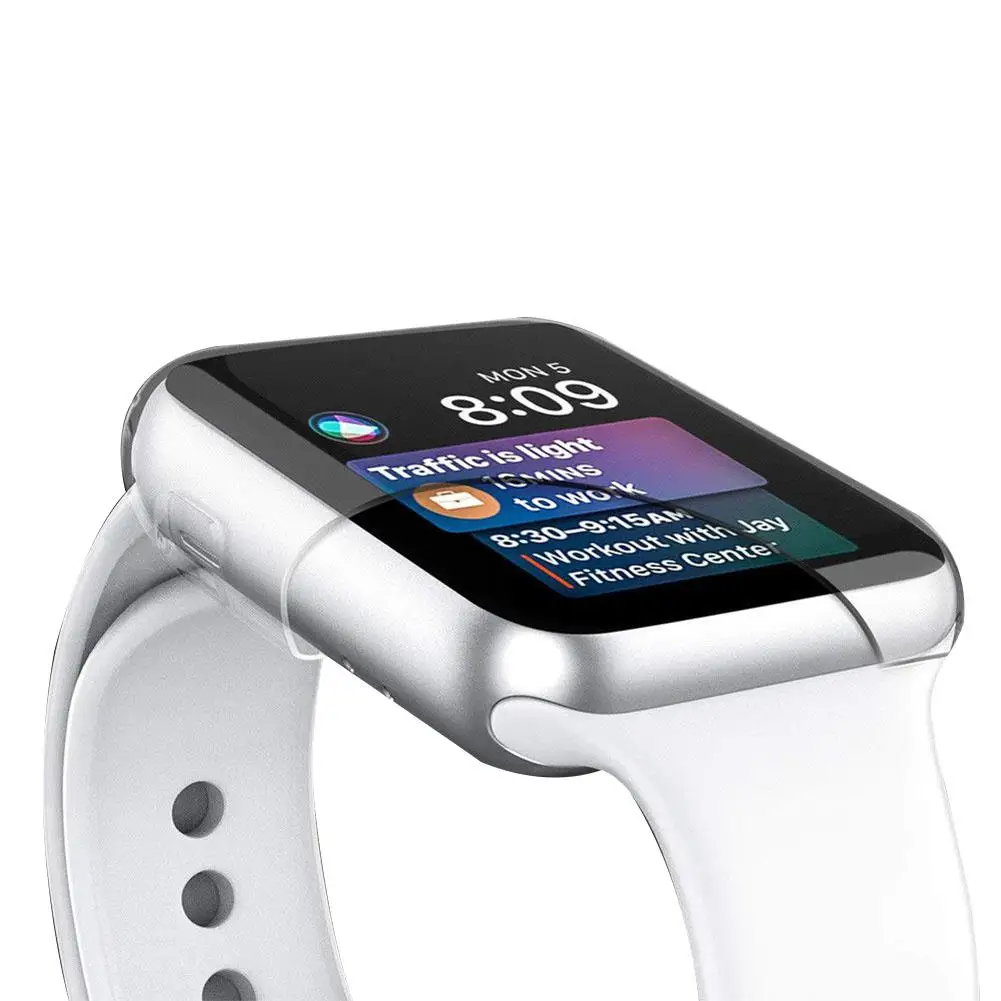 Kuulee чехол для смарт часов 40 мм 44 Apple Watch Series 4 TPU Тонкий прозрачный силиконовый