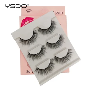 3 пары длинных норковых ресниц YSDO, Объемные Накладные ресницы, ресницы без жестокости, накладные ресницы, накладные ресницы