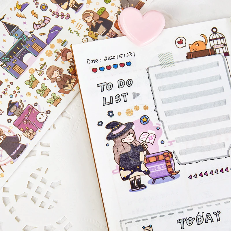 Мультяшная розовая стильная наклейка INS для девочек s ноутбука коробка горячего