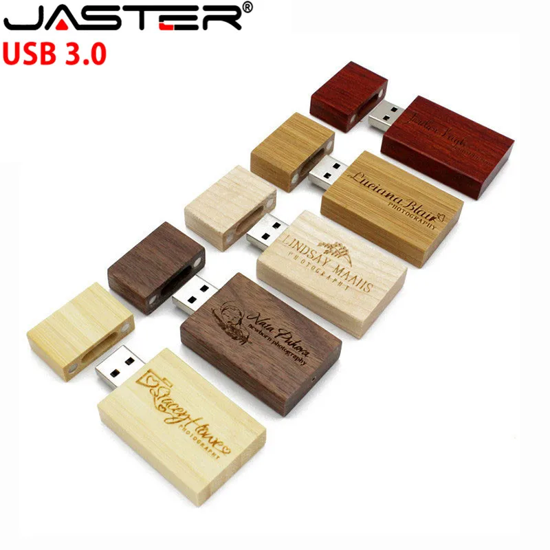 USB флеш накопитель JASTER деревянный с логотипом на заказ 8 64 Гб|USB флэш-накопители| |