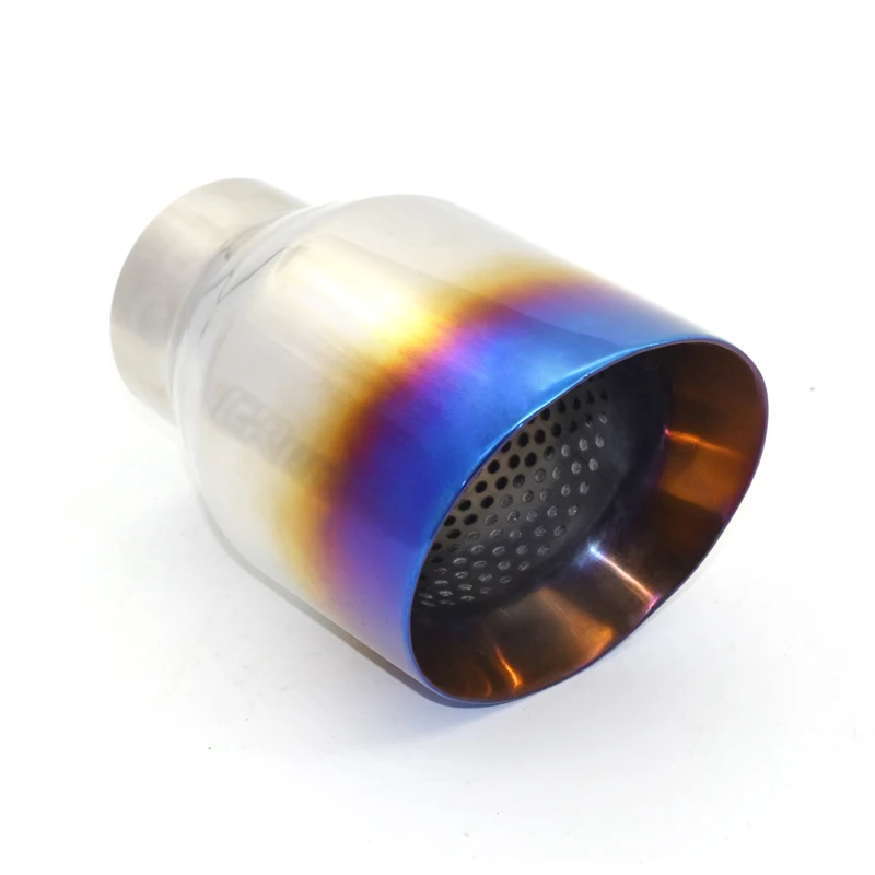 

1 PCS Blue Car Exhaust Tip For Universal Car 304 Stainless Steel Muffler 4 inch Oulelet Exhaust Muffler Tip for Universal Car