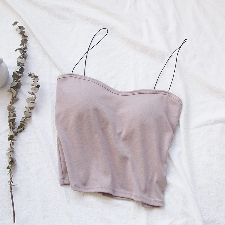 

women crop top summer basic tube white black crop top womens sexy crop tank tops spaghetti strap top women 2021tanktop