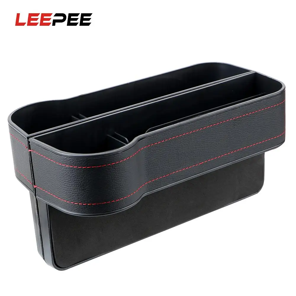 

LEEPEE Passenger Driver Side Stowing Tidying Multifunctional Car Seat Gap Crevice Storage Box for Pocket Organizer Phone Holders