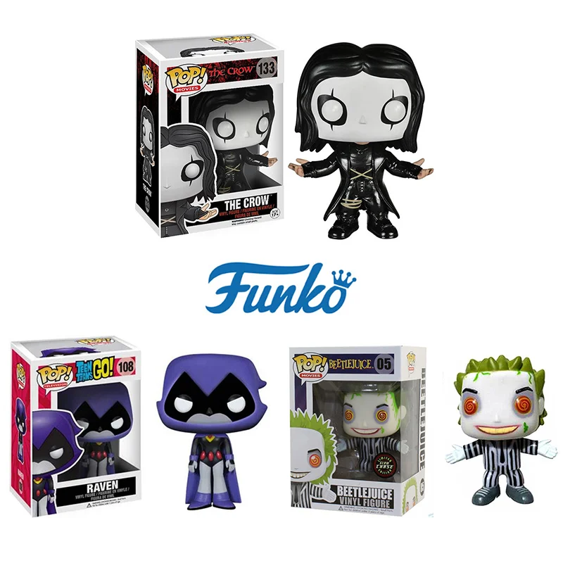 Funko Pop The Crow Teen Titans Go Raven виниловые фигурки игрушки куклы Коллекция ПВХ фигурка игрушка модель игрушки подарки на Хэллоуин