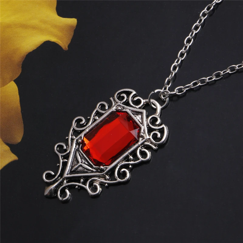 The Mortal Instruments Ruby Red  Isabelle Lightwood Necklace Sieraden Kettingen Kettingen 