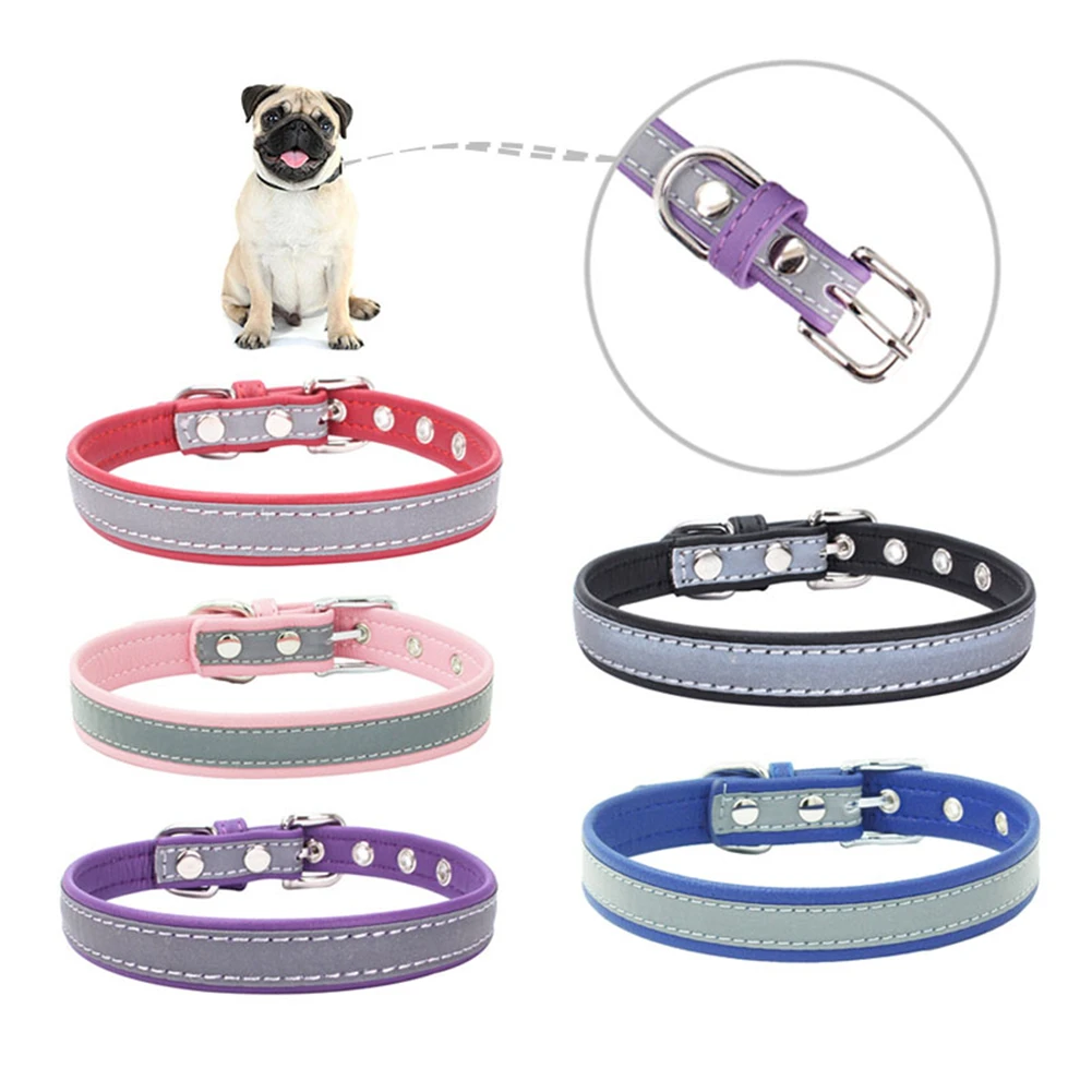 Новый модный внешний вид Светоотражающий ошейник для собаки кошки безопасный