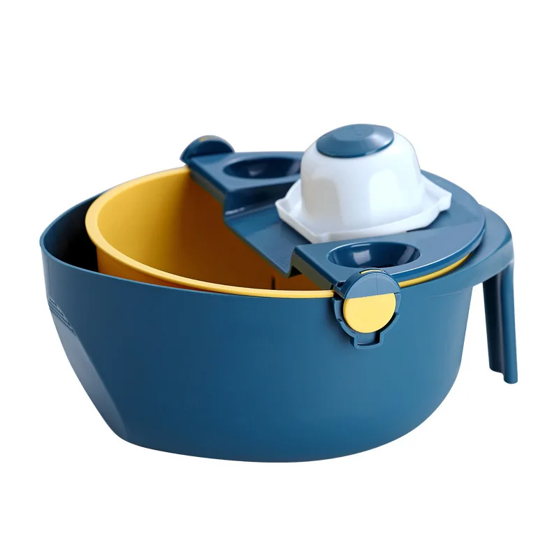 

Lazy multi-functional chopper 11 piece set potato slicer cut silk cutting machine mashed garlic washing vegetable drain basket