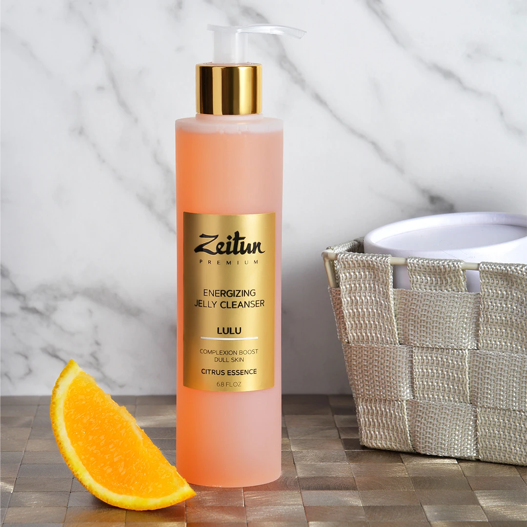 Энергетический гель для умывания Zeitun LULU тусклой кожи с витамином С и мандарином.