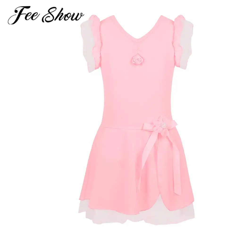 Детское балетное платье пачка для девочек гимнастическое трико Одежда танцев