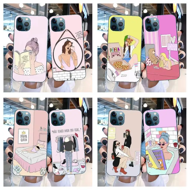 Чехол для телефона Girls In Life IPhone SE2 11 Pro XS MAX XR 8 7 6 Plus 5 | Мобильные телефоны и