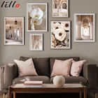 Плакаты с изображением дворца магнолии, архитектурных скандинавских арочных дверей и настенные рамы Художественная печать на холсте для декора гостиной