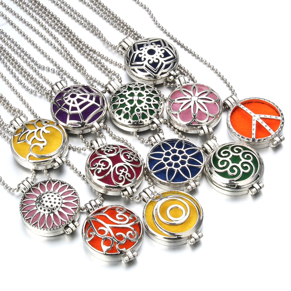 Новый распылитель для ароматерапии ожерелье в винтажном стиле с цветочным