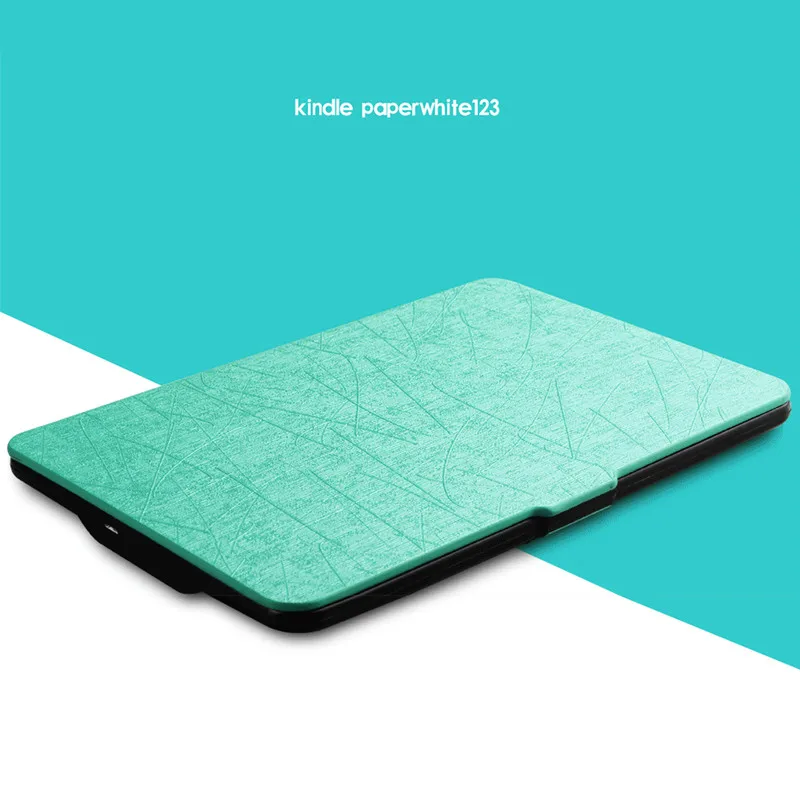 

Flip Case Auto Sleep / Wake Function Smart Ultra-thin Cover Case For Amazon New Kindle Paperwhite Paperwhite 1 / 2 / 3 eReader
