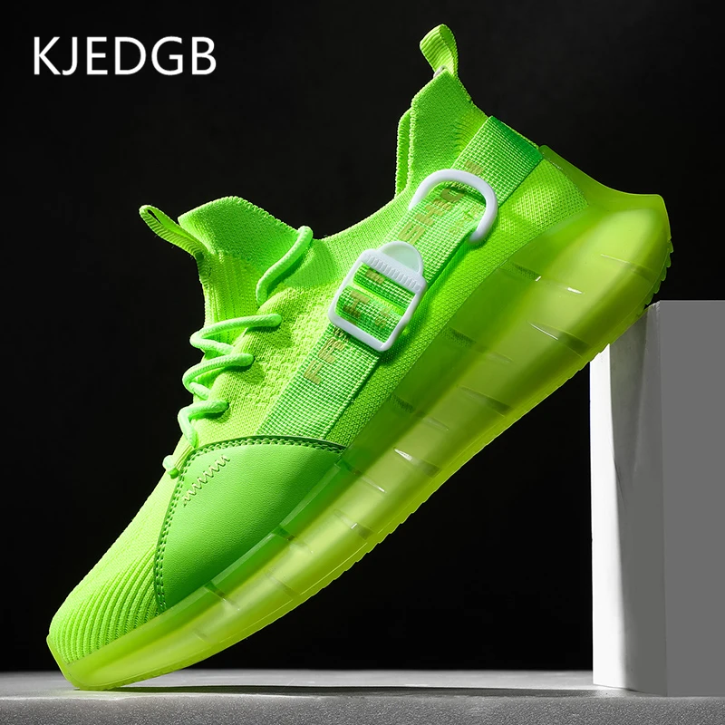 Мужские кроссовки KJEDGB новинка 2020 сетчатые Дышащие Модные мужские повседневные