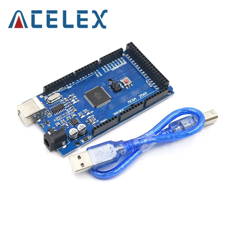 MEGA2560 MEGA 2560 R3 (CH340G) Pro mini AVR USB плата разработки с кабелем для arduino|Детали и аксессуары