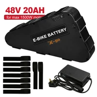 48v 20ah ebike battery 18650 triangle battery lithium ion battery for bafang tsdz2 1500w 1000w 750w 500w motor 48v battery