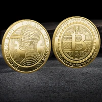 new 40mm 3mm head bitcoin virtual coin digital currency commemorative coin metal crafts gold coins silver coins collectibles