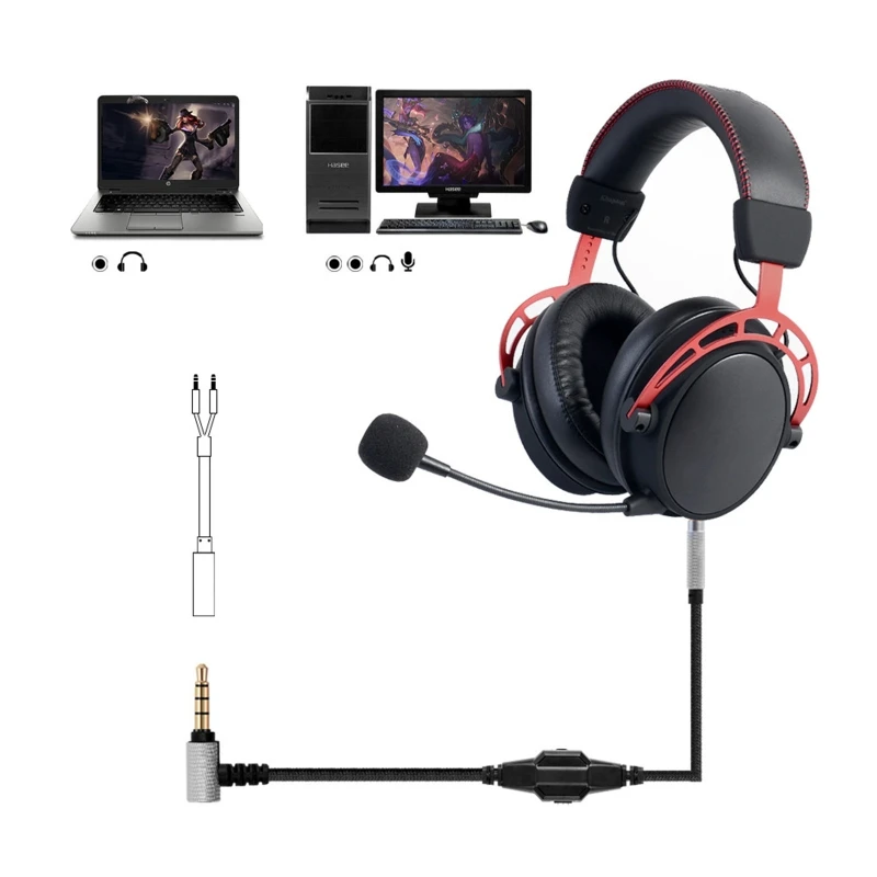 Наушники Y5JF для hyperx Cloud Mix Alpha игровые гарнитуры аудио кабель наушников-Шнур 3 5 мм |