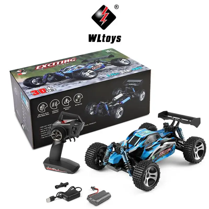Enlarge Wltoys 184011 Rc  Car 1/18 4wd 2.4g Radio Control Remote Vehicle Models Full Propotional High Speed 30km/h Off Road Rc Cars Toys