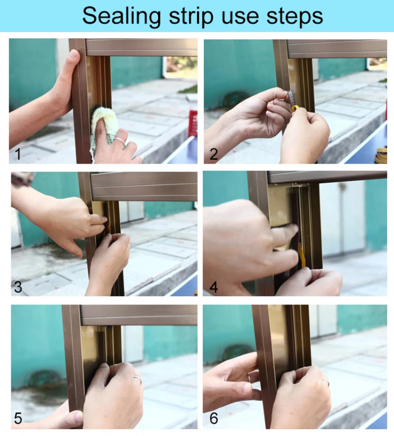 Vanzlife клейкая полосатая уплотнительная полоса для дверей и окон стекло унитаза