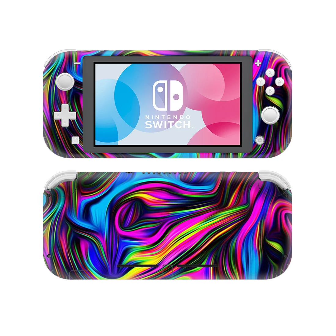Colorful Strap Line Style Vinyl Skin Sticker for Nintendo Switch Lite NSL Protective Film Decal Cover Skins 7 Styles Available |