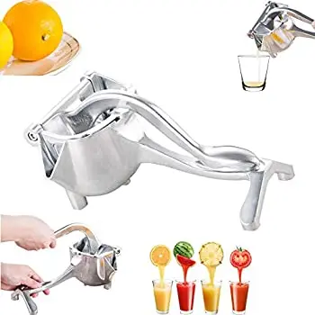 

Alloy Lemon Squeezer Manual Juicer Stainless Steel Lemon Orange Juicer Heavy Duty Hand Press Fruit Juicer Extractor Fruit and Ve