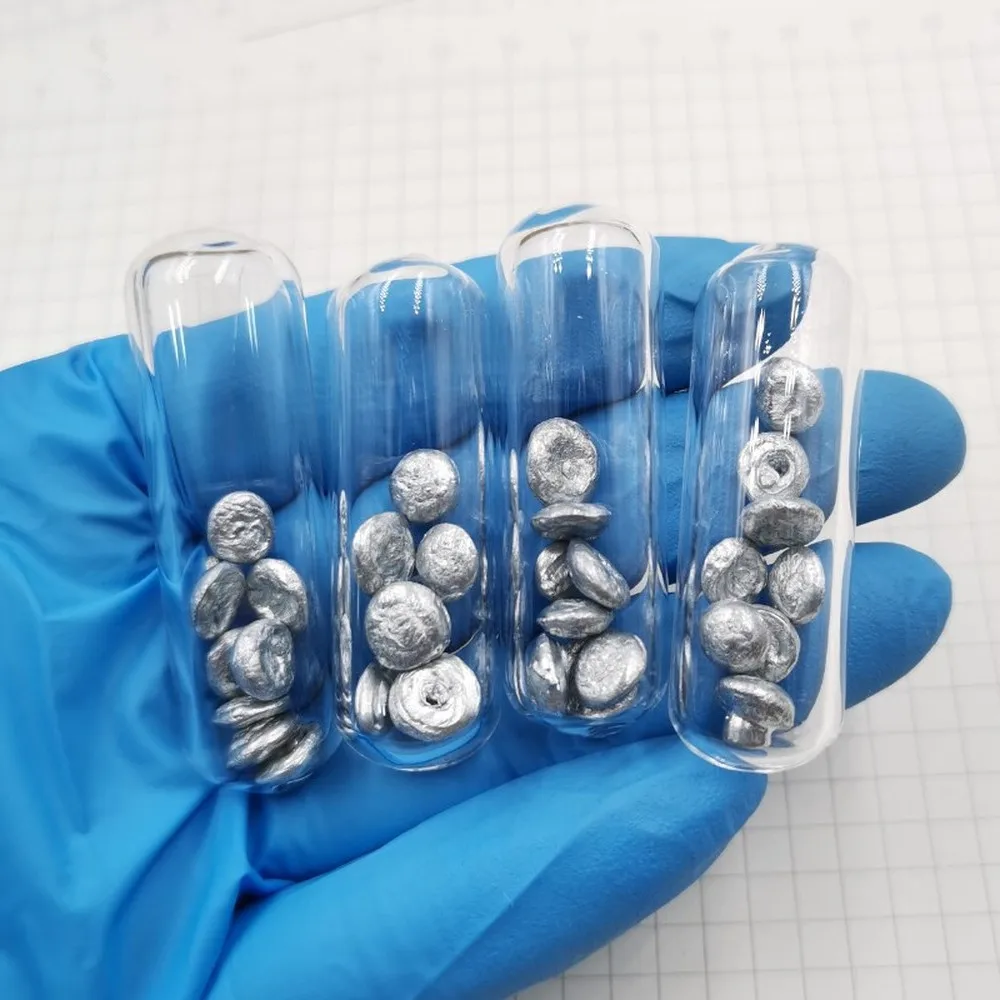 Стеклянная запечатывающая цинковая частица высокой чистоты научный эксперимент