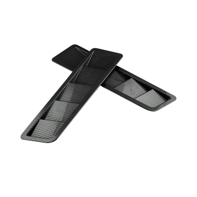 2X Универсальный воздухозаборник капота с отверстием для краски из углеродного