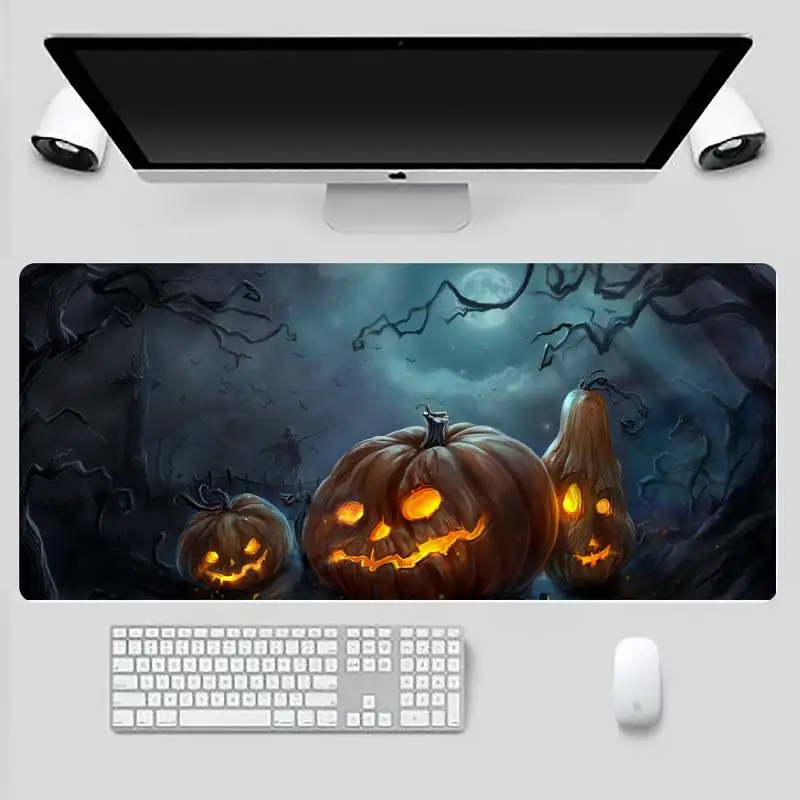 

Halloween Keyboards Mat Gaming mousepad Desk Mat Desk Table Protect Game Office Work Mouse Mat pad X XL Non-slip Laptop Cushion