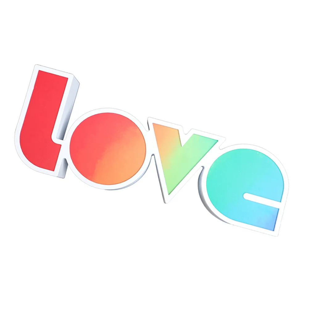 

1pc Love Model Light Decorative Light LED Party Lamp Chic Wedding Layout Lamp (Colorful)
